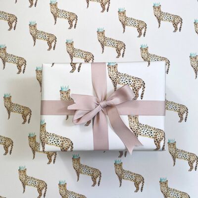 Cheetah Gift Wrap