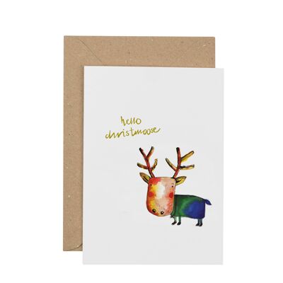 Tarjeta de Navidad de Christmoose