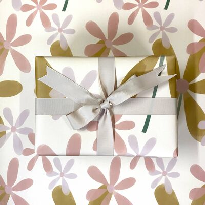Emballage cadeau marguerite Flower Power