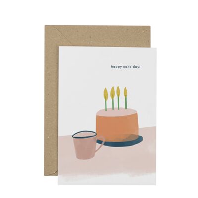 Carte de joyeux jour de gâteau