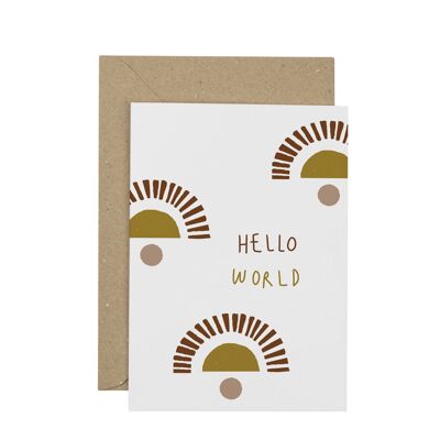 Bonjour carte du monde