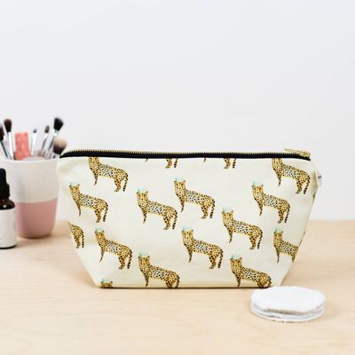 Luxury Cheetah Wash Bag