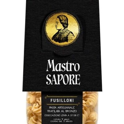 Pasta artigianale di semola di grano duro trafilata al bronzo - Fusilloni 100% Grani di Puglia 500 g