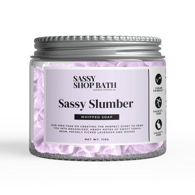 Sassy Slumber - Whipped Soap - Glass Jar