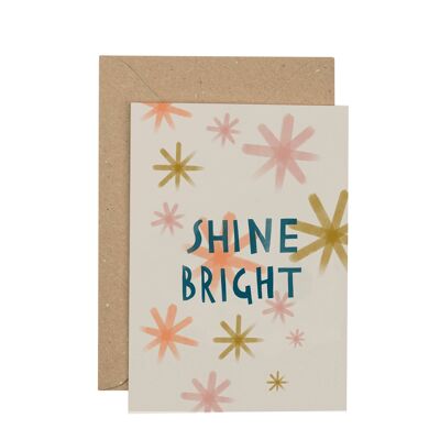 Shine Bright Christmas card