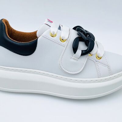 GAETA/VELCRO - BIANCO/NERO - 36