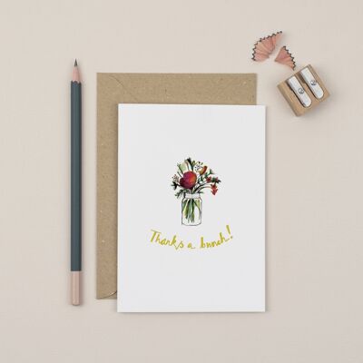 Biglietto d'auguri grazie mille grazie