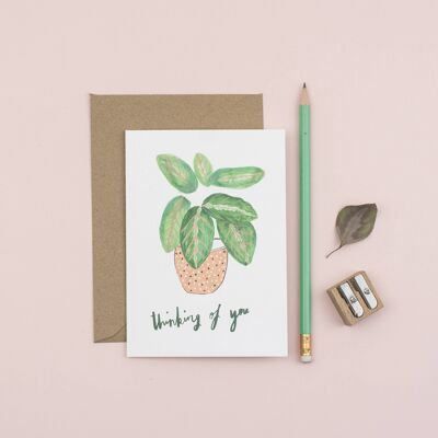 Thinking of You Plant Greetings Card
