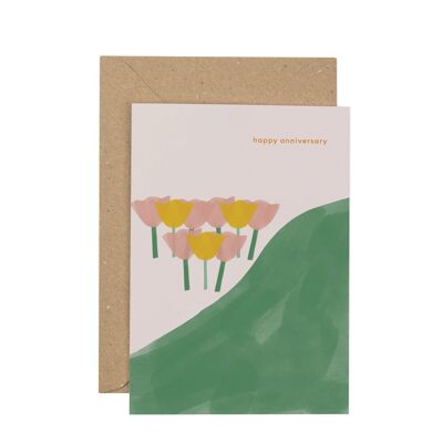 Tulip Anniversary Card
