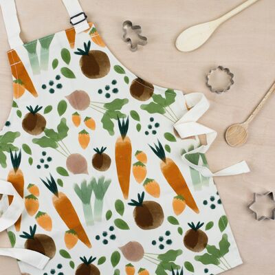 Delantal infantil estampado vegetal