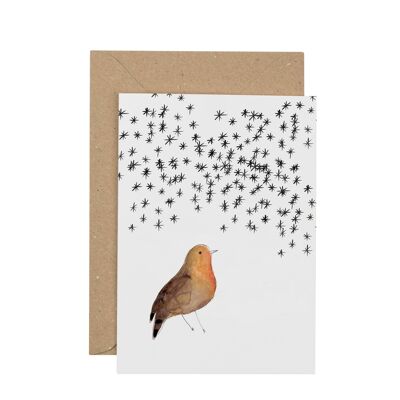 Winter-Robin-Weihnachtskarte