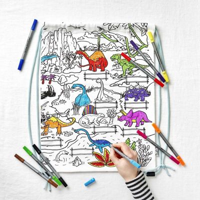 Colore nello zaino dei dinosauri Regalo creativo per bambini