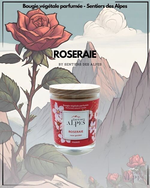 Bougie Parfumée - Roseraie