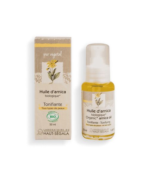 Huile d'arnica certifiée BIO