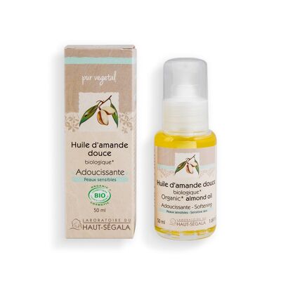 Huile d'amande douce certifiée BIO - 50 ml