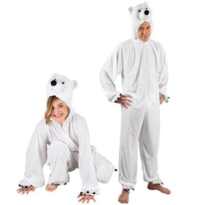 Costume adulte Ours polaire peluche-max. 1,95 m