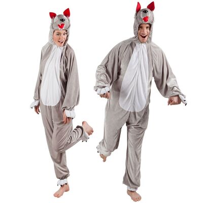 Costume adulte Loup peluche-max. 1,80 m