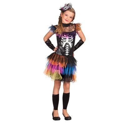 Costume enfant Skeleton princess-7-9 jaar