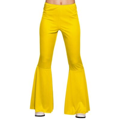 Pantalon flare-Jaune