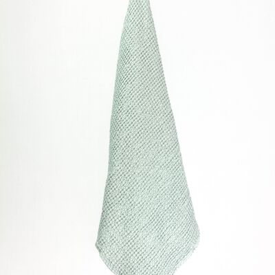 Linen waffle towel in Sage Green