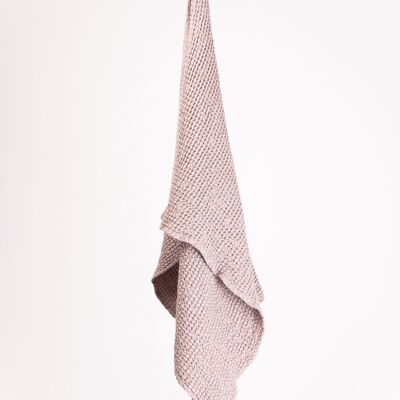 Linen waffle towel in Beige