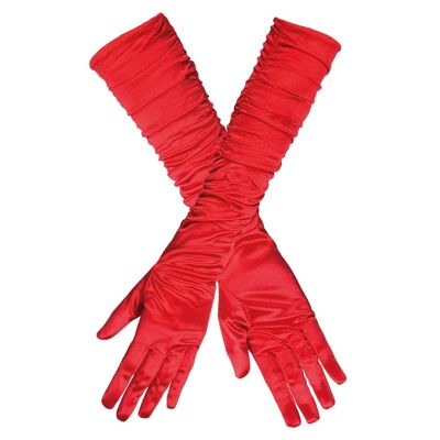 Paire Gants coude Hollywood-Rouge