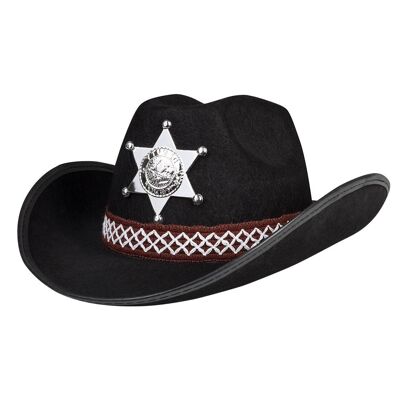 Chapeau enfant Sheriff junior-Noir