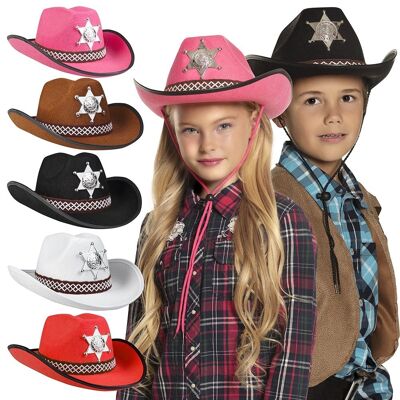 Chapeau enfant Sheriff junior-Assorti