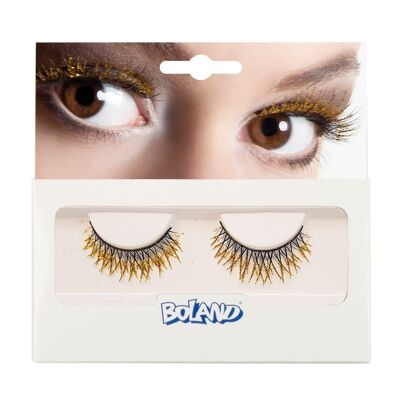 Paire Faux cils Glitter-Or