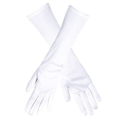 Paire Gants coude Nice-Blanc