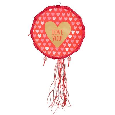 Piñata à tirer 'LOVE YOU!' pliable