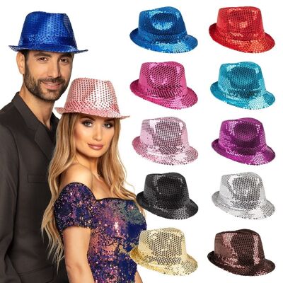 Chapeau Popstar sequins-Assorti