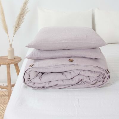 Linen bedding set in Dusty Rose - AU Double + Standart