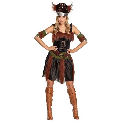 Costume adulte elite Viking Freya-40/42