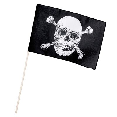 Drapeau à la main polyester Pirates Classique