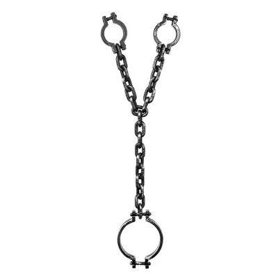 Collier et menottes de prisonnier