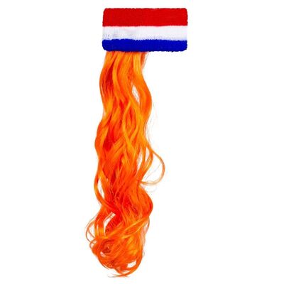 Bandeau avec cheveux-Orange