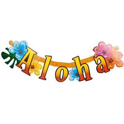 Guirlande lettre Hibiscus 'Aloha'