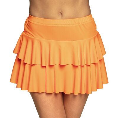 Minijupe Ruffles-Néon orange