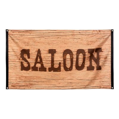 Drapeau en polyester Wild West 'SALOON'