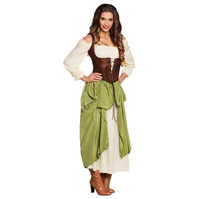 Costume adulte Fille du village-40/42