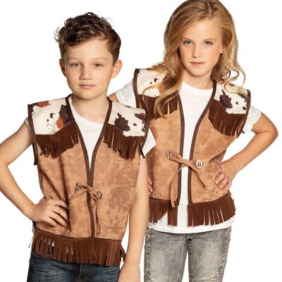 Gilet Western camel-4-6 jaar