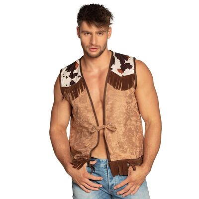 Gilet Western camel-L/XL