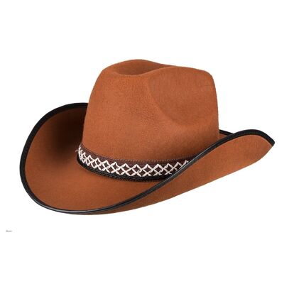 Chapeau enfant Cowboy junior-Marron