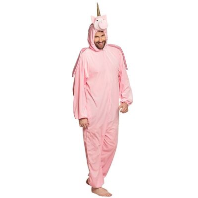 Costume adulte Licorne peluche-max. 1,95 m-Rose