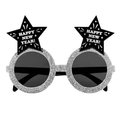 Lunettes party 'Happy New Year!'-Argent