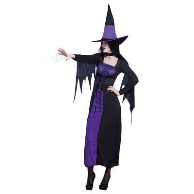 Costume adulte Purple hag-40/42