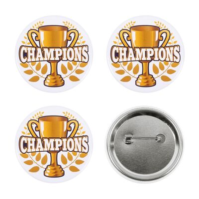 Set 4 Boutons 'Champions'