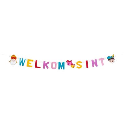 Guirlande lettre 'Welkom Sint'