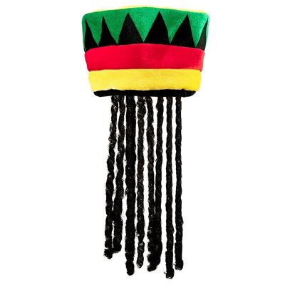 Bonnet Rastaman avec dreadlocks